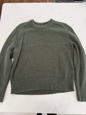 Abercrombie & Fitch Olive Crewneck Sweater - Women's